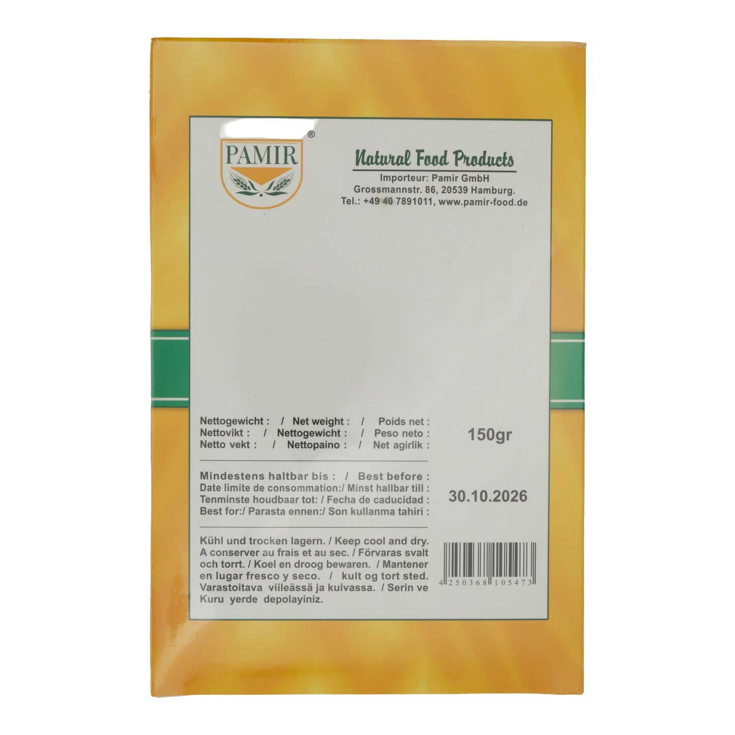 Kandiszucker Pamir | Zucker | Kristallzucker am Stiel | 150g Packung PAMIR