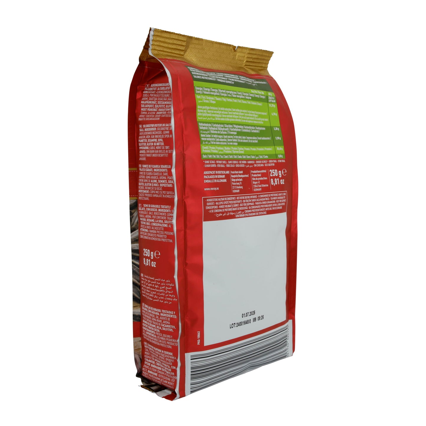 Sonnenblumenkerne Dakota Meray | Geröstet und leicht gesalzen | Premium Qualität | 250 g