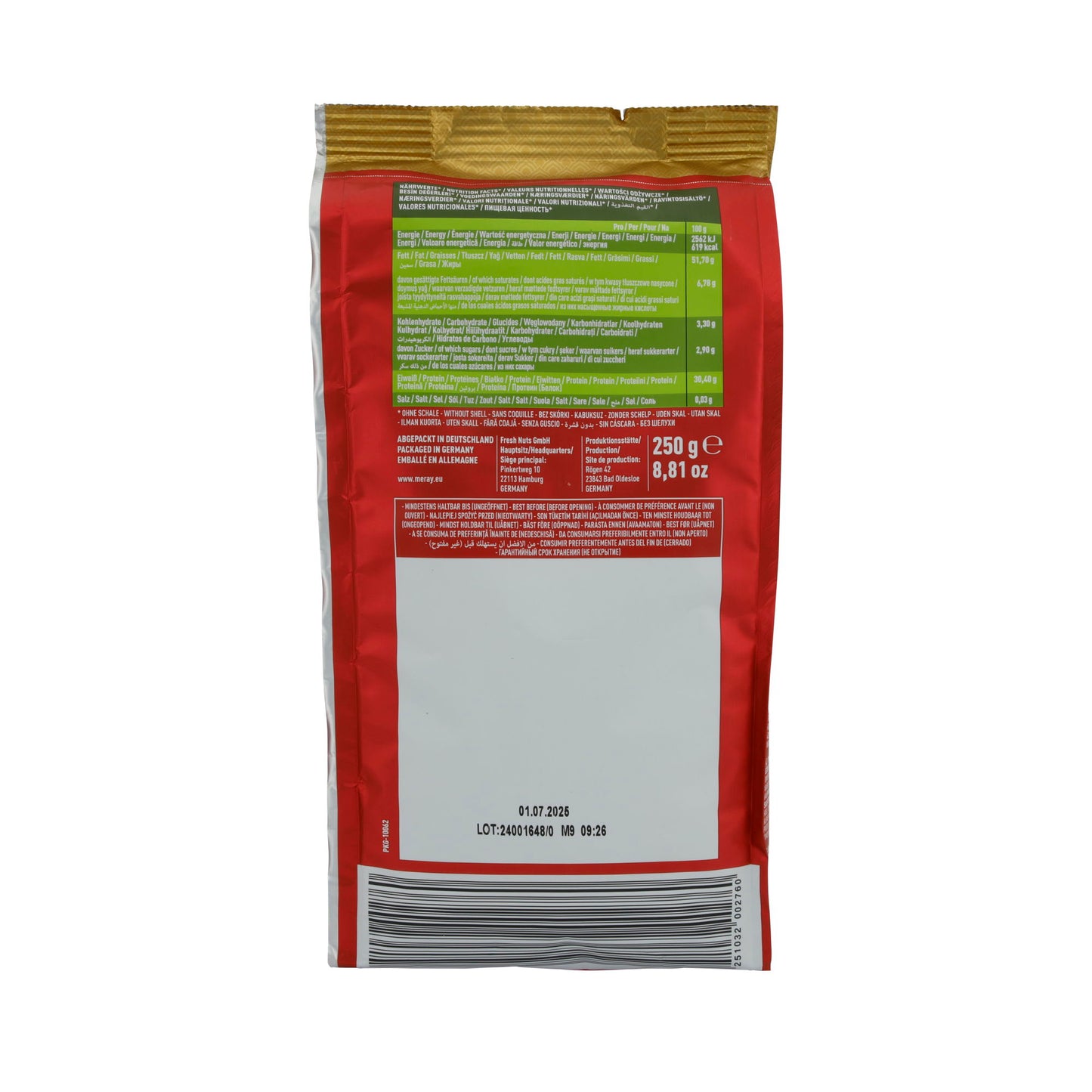 Sonnenblumenkerne Dakota Meray | Geröstet und leicht gesalzen | Premium Qualität | 250 g