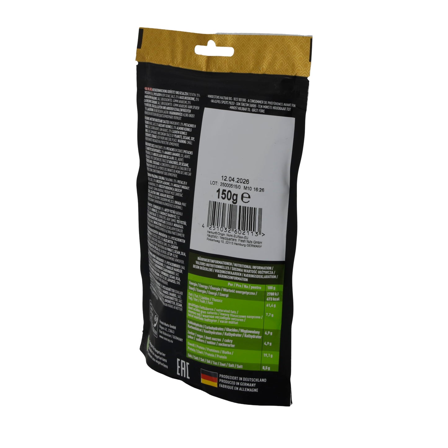 Kavrulmuş ve tuzlu Deluxe Karışım Meray | Kuruyemişler | 150 g