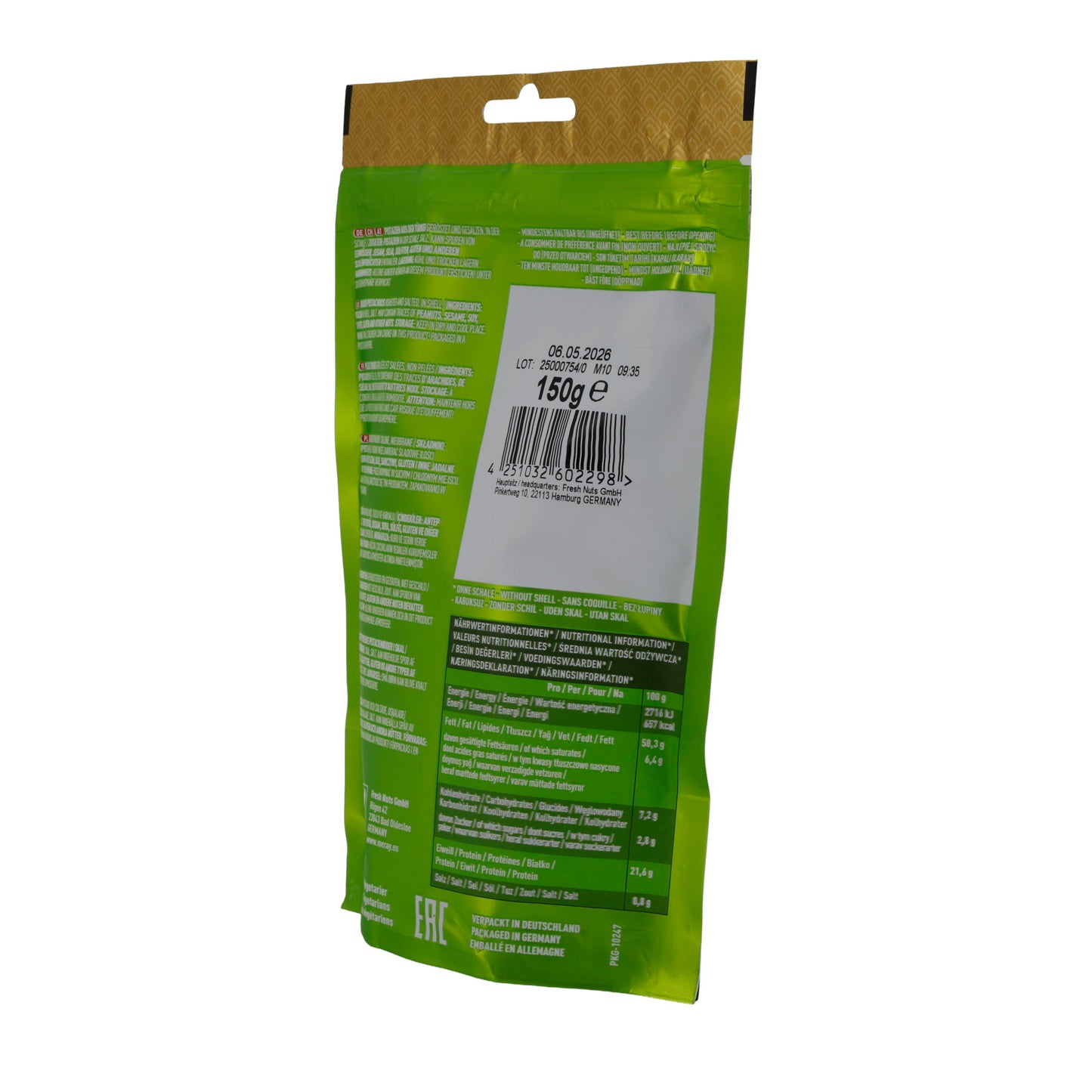 Pistachios Meray | roasted & salted | premium quality | 150 g bag