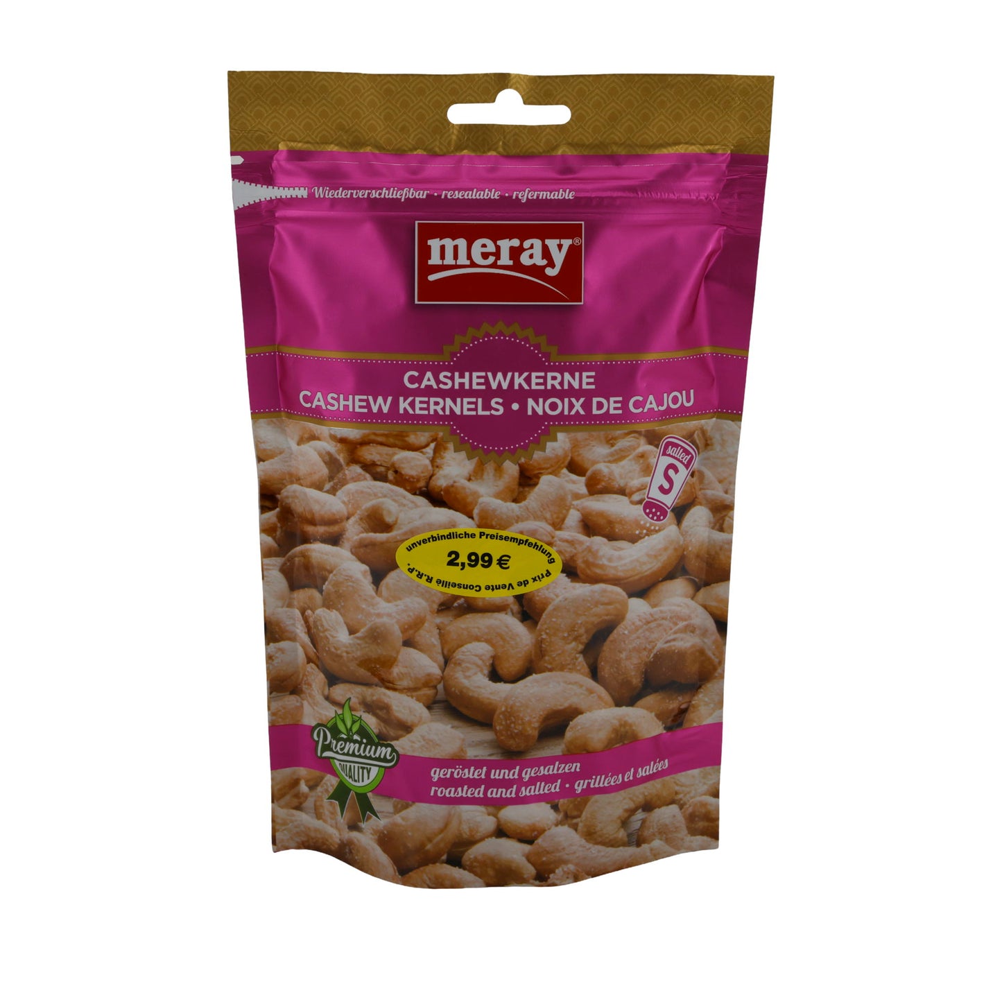 Geröstete und gesalzene Cashewkerne Meray | Nüsse | 150 g