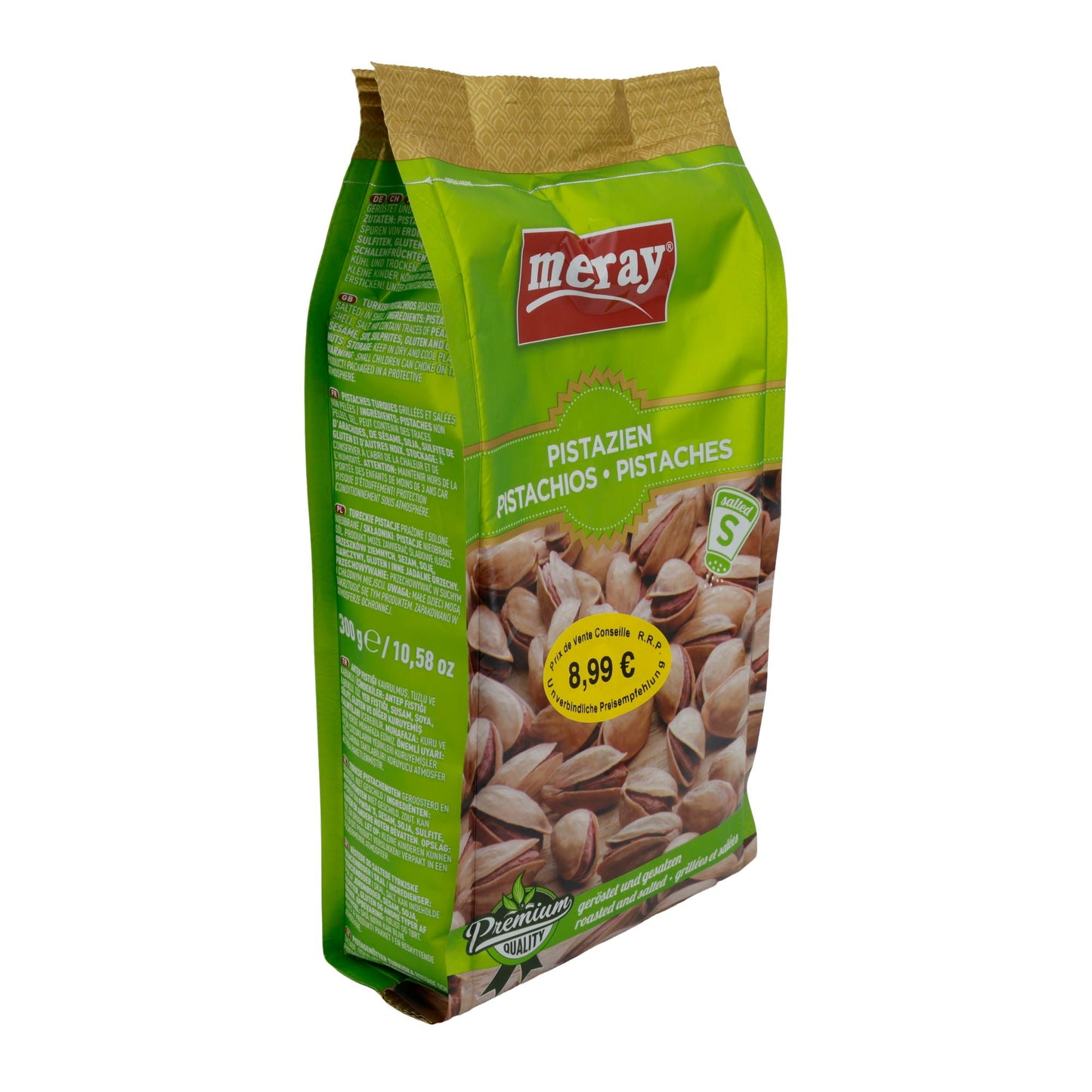 Pistazien Meray | Geröstet und gesalzen | Für den Snackgenuss | 300 g MERAY