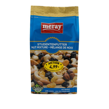 Studentenfutter Meray | Snack | Nussmischung mit Rosinen | 300 g MERAY