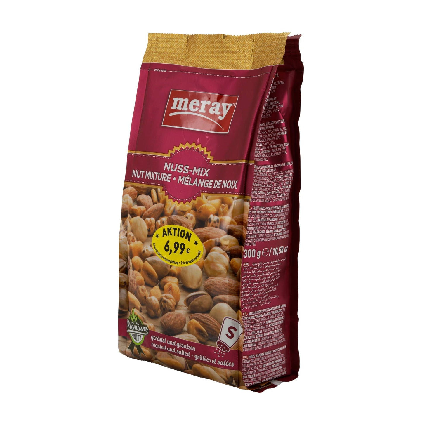 Nuss-Mix Meray | Geröstet und gesalzen | Premiumqualität | 300 g MERAY