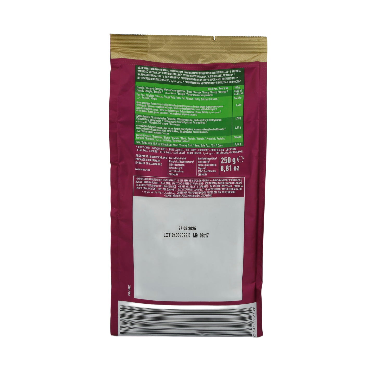 Sonnenblumenkerne Meray | Dakota Original | Geröstet und gesalzen | Premium Qualität 250g
