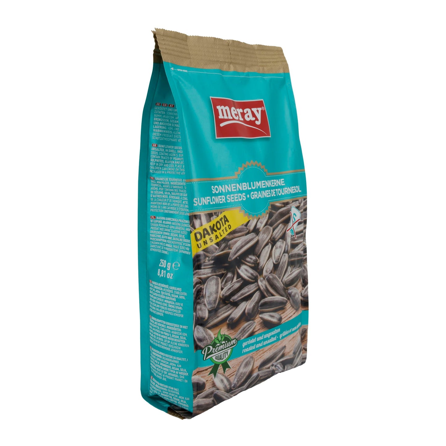 Premium Sonnenblumenkerne Dakota Meray | Sonnenblumenkerne | Geröstet und ungesalzen | 250 g MERAY