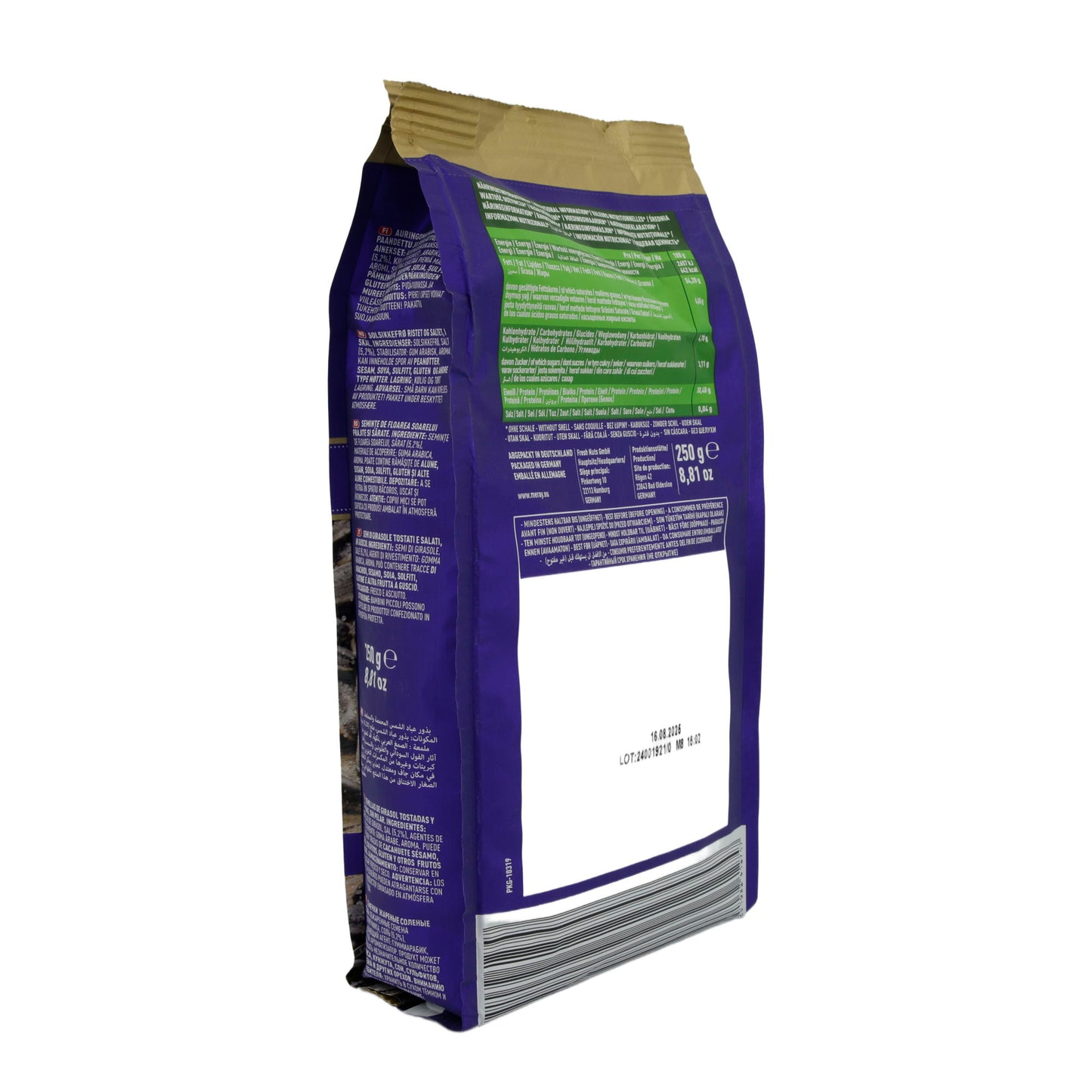 Sonnenblumenkerne Dakota Premium | Extra Salted | Geröstet & gesalzen | 250 g Packung