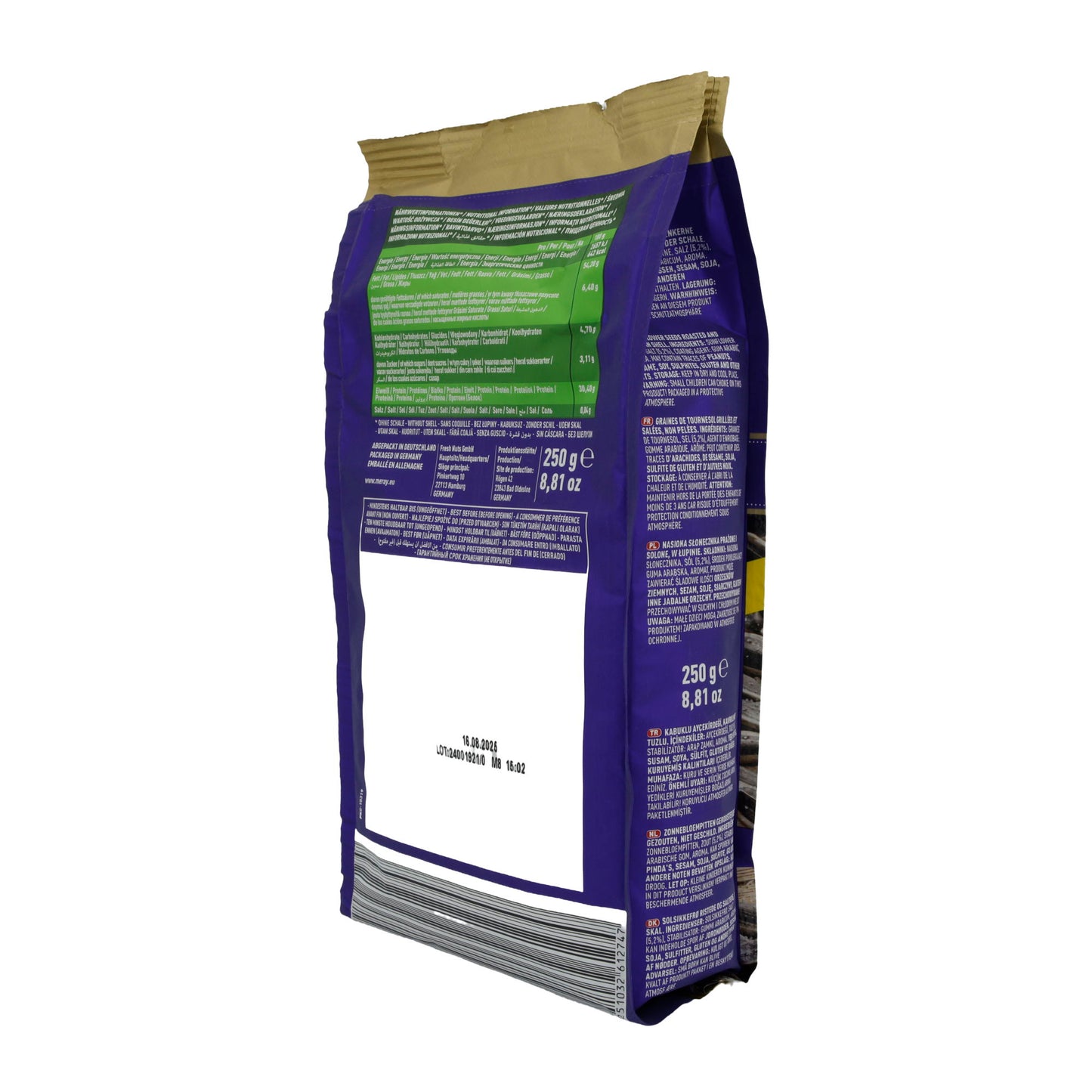 Sonnenblumenkerne Dakota Premium | Extra Salted | Geröstet & gesalzen | 250 g Packung