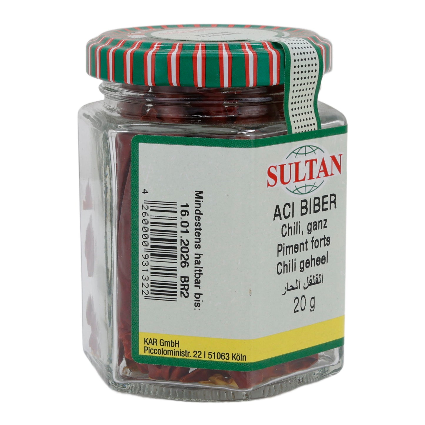 Aci Biber Sultan | Ganze Chilischoten | Hochwertig | 20 g