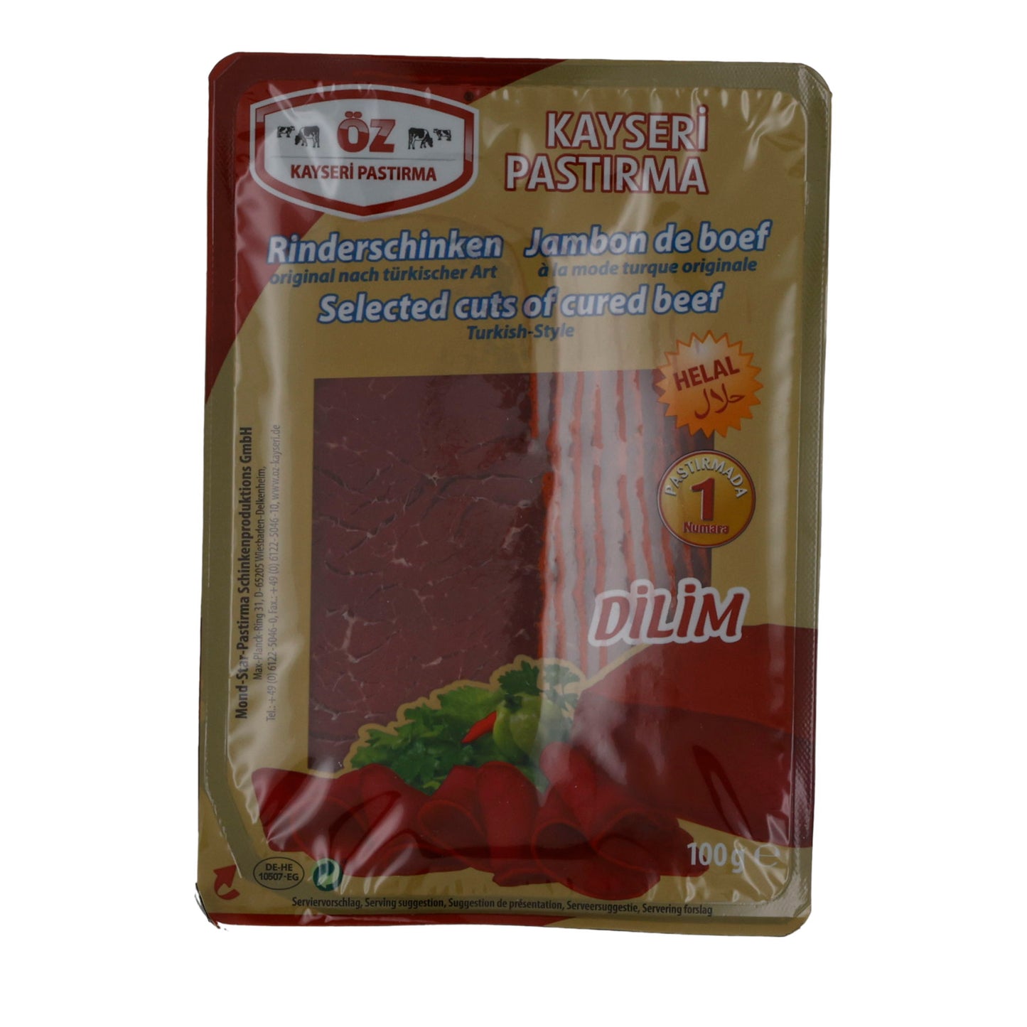Rinderschinken Öz Kayseri | Pastirma | Traditionell, würzig | 100 g