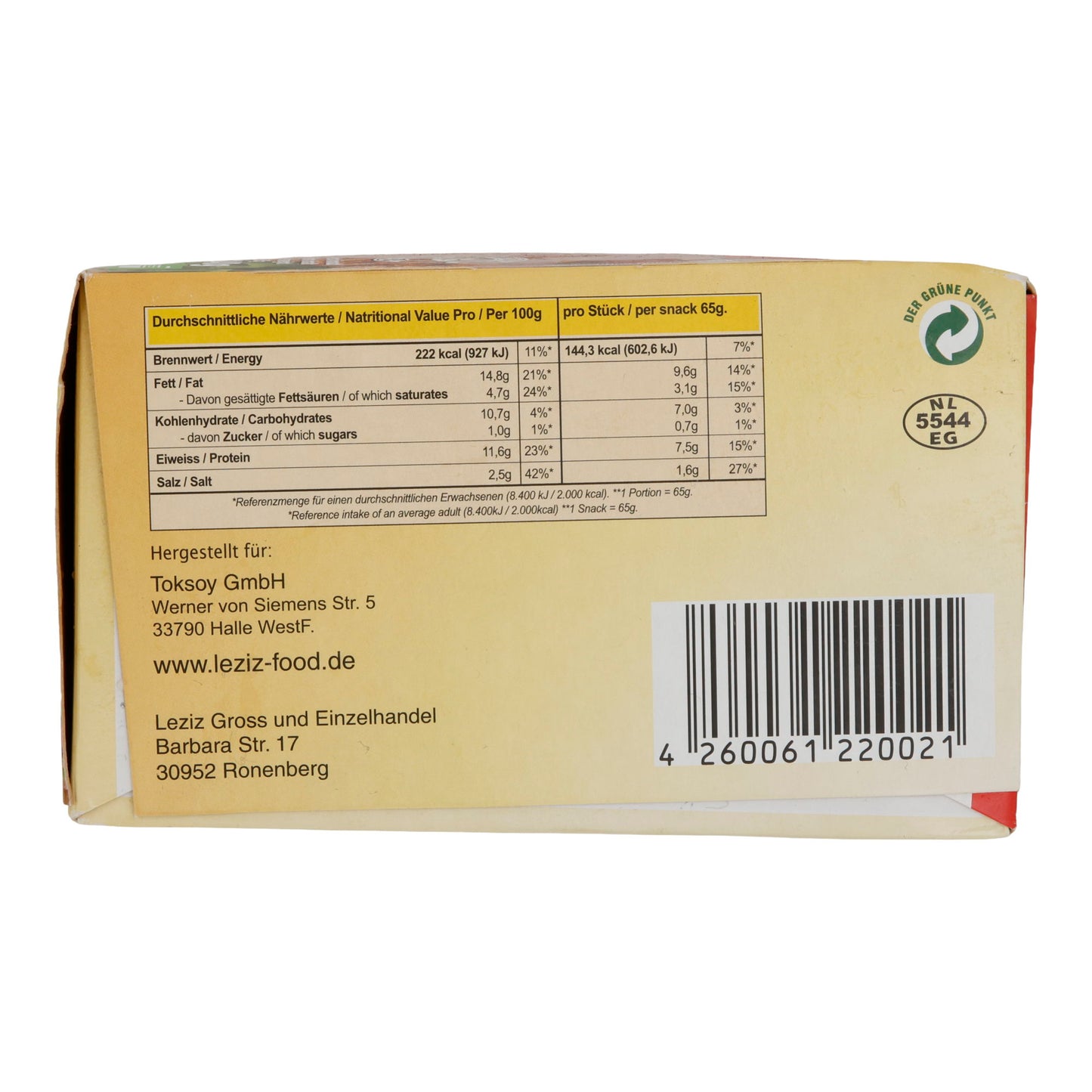 Tavuk Burger LEZIZ | Hähnchenbratlinge | Aus Separatorenfleisch, tiefgefroren | 2340 g (36 Stück)