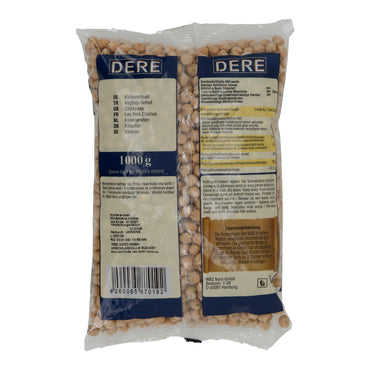 Pois chiches Dere Koçbaşı Nohut | Légumineuses | Pour houmous, ragoûts et cuisine végétalienne | 1000 g