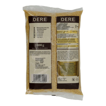 Bulgur Dere | Bulgur per Çiğ Köfte | Extra fine per Çiğ Köfte tradizionale e snack | 1000 g