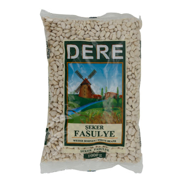 Weiße Bohnen Dere Şeker Fasulye | Für Eintöpfe, Salate & orientalische Küche | 1000 g DERE