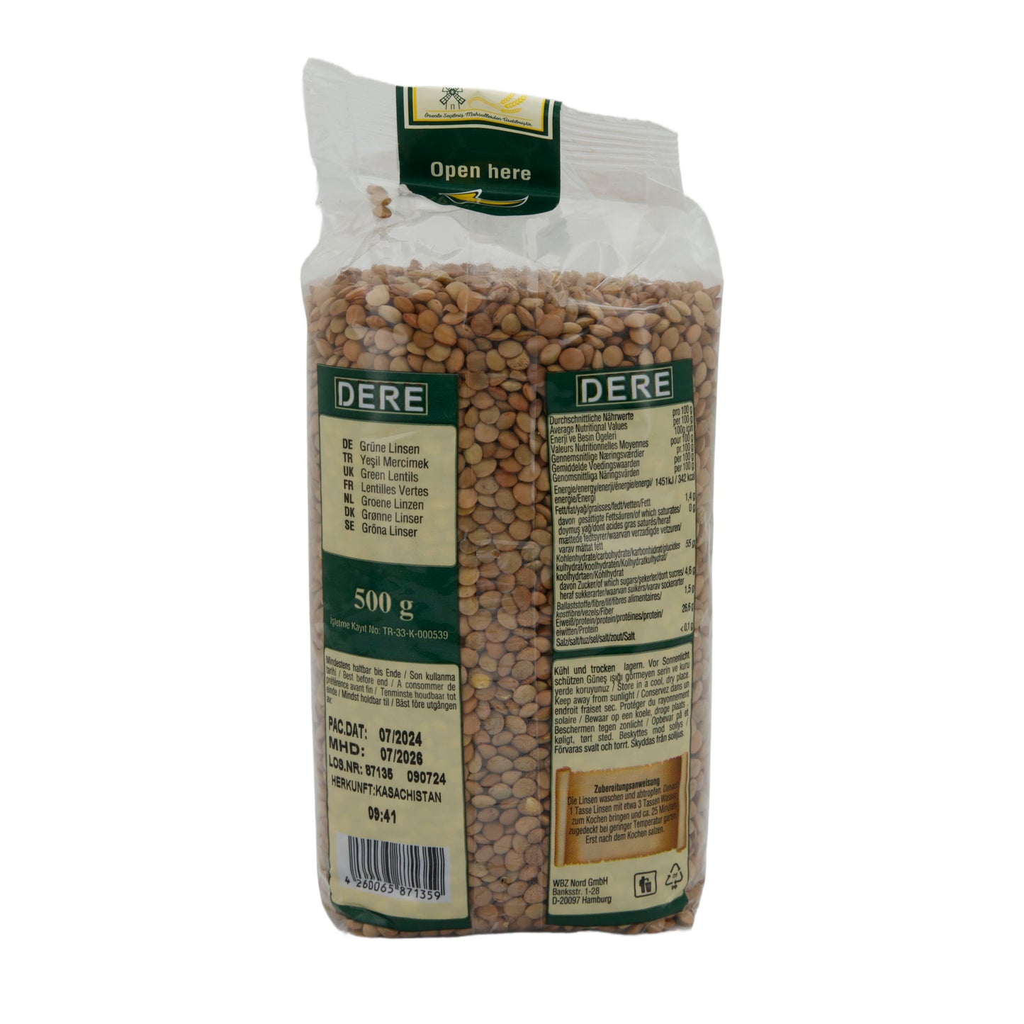 GREEN LENTILS