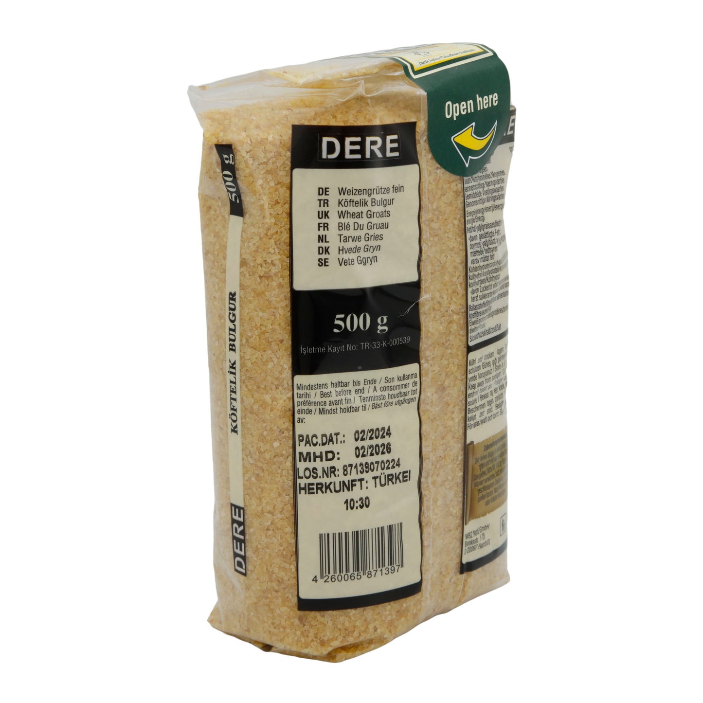 Bulgur DERE | Fijn gemalen | Ideaal voor heerlijke bulgurrecepten | 500g