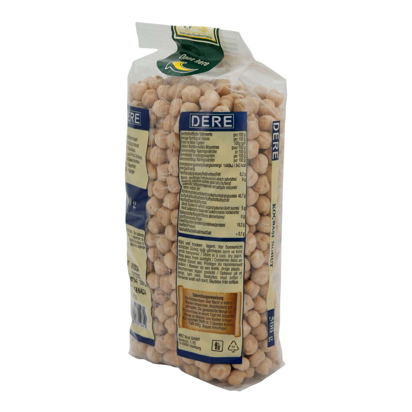 Kikkererwten Dere | Peulvrucht | Koçbaşı Nohut | 500g