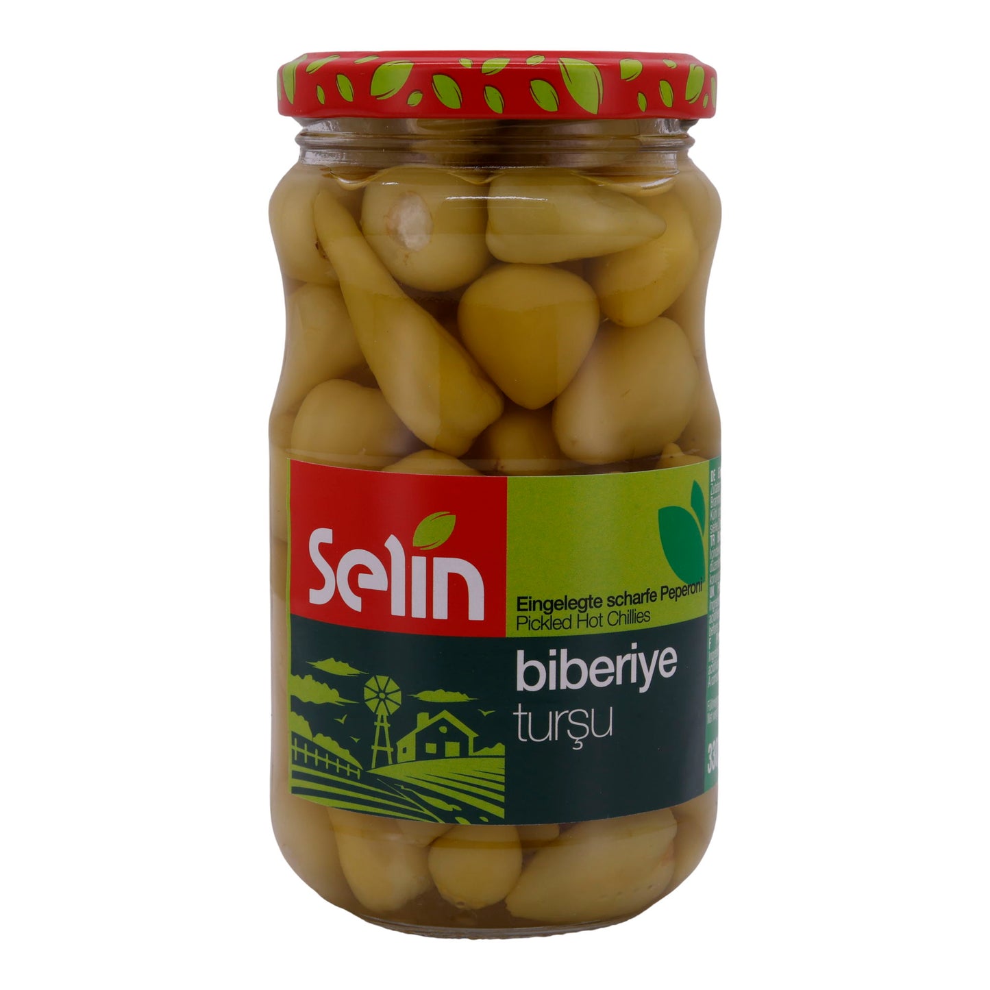 Peperoni Selin | Pittig | Gemarineerde paprika in azijn | 330g