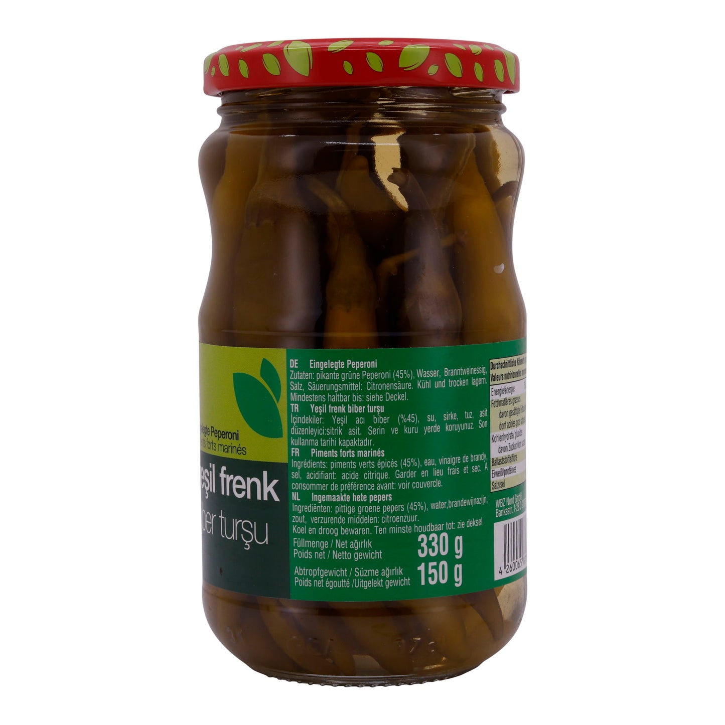 Gepekelde Peperoni Selin | Gepekelde Groene Peperoni | Pittige Lekkerijen | 330 g