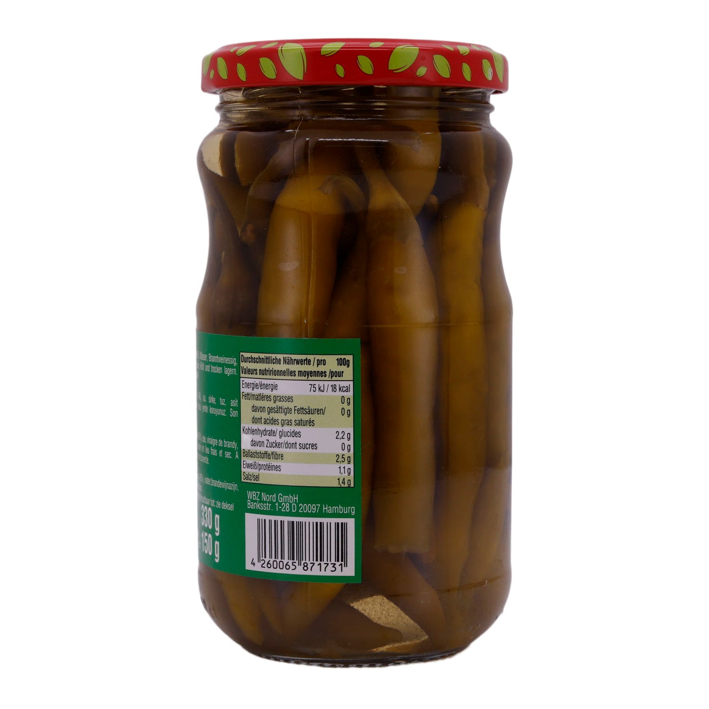 Gepekelde Peperoni Selin | Gepekelde Groene Peperoni | Pittige Lekkerijen | 330 g