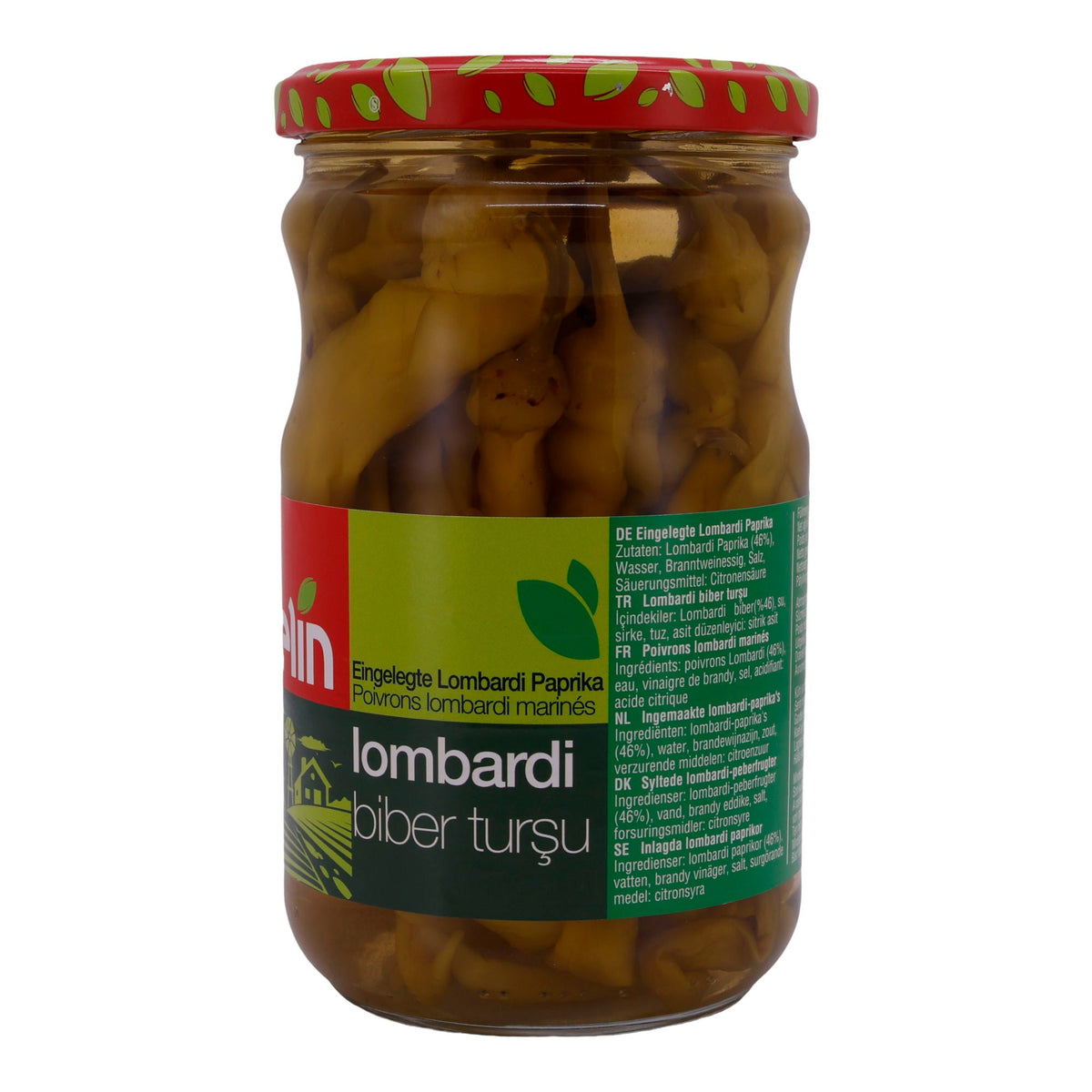 Paprika Selin | Lombardi | Eingelegte grüne Paprika | 540g SELIN