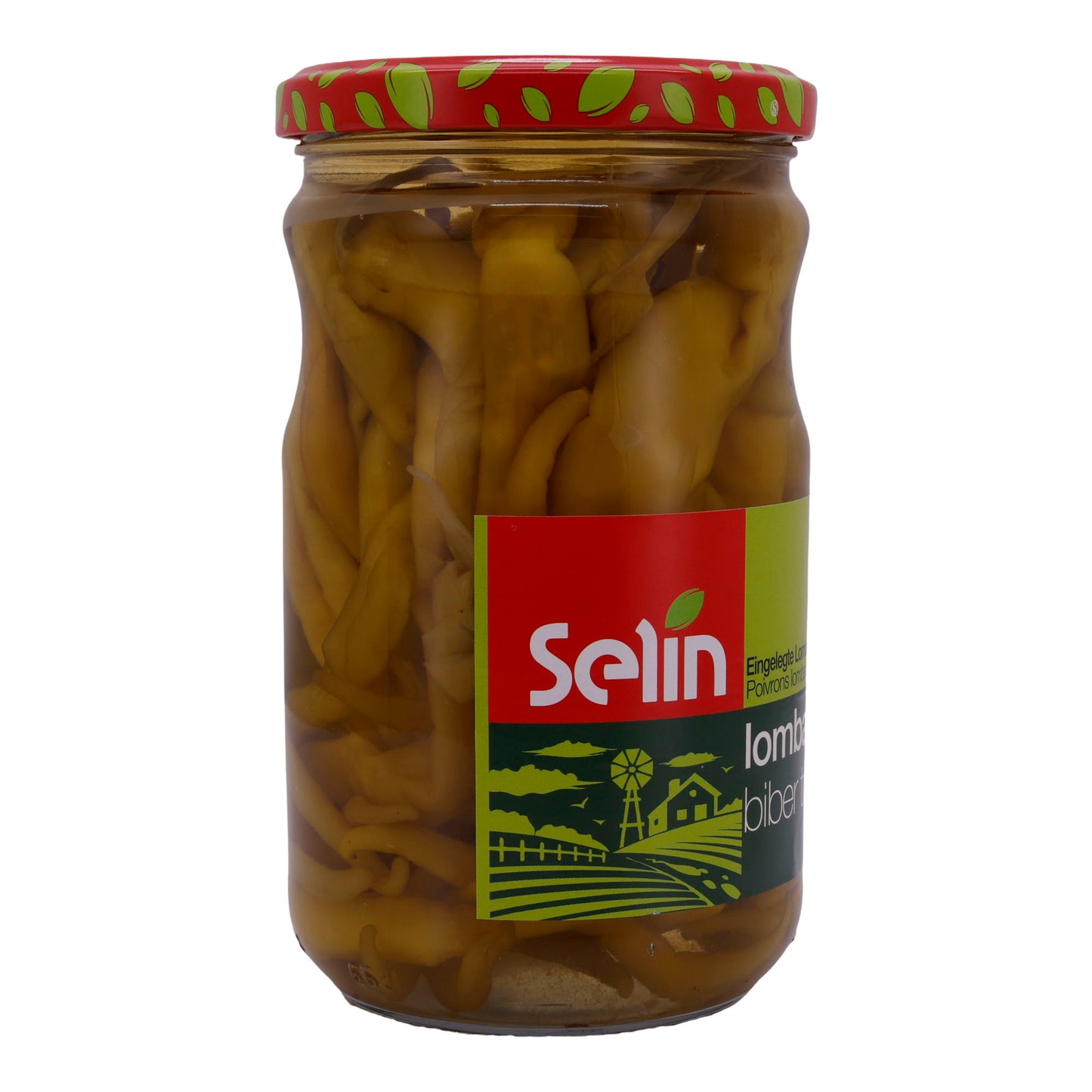 Paprika Selin | Lombardi | Ingelegde groene paprika | 540g