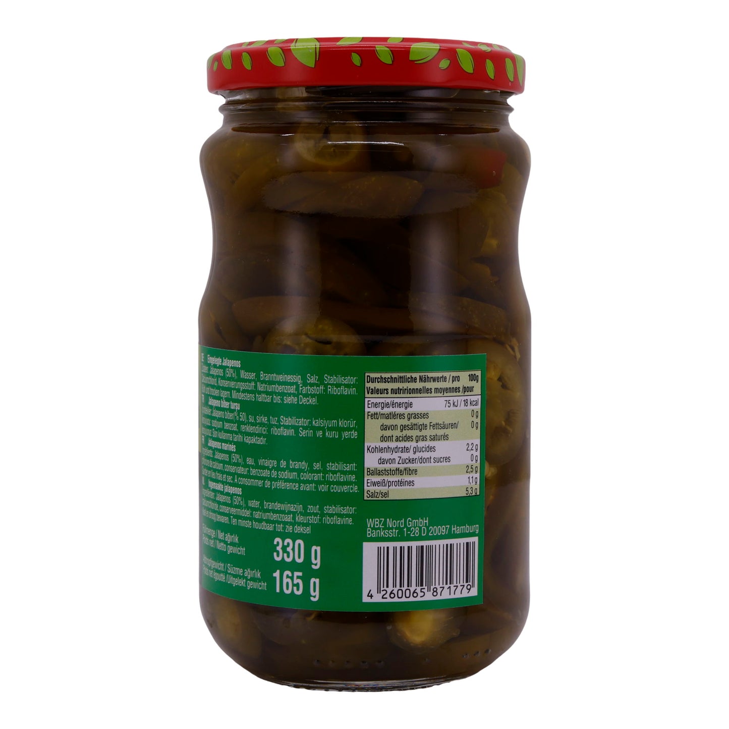 Jalapeños Selin | Groenten | Gemarineerde Jalapeños, pittig | 330g