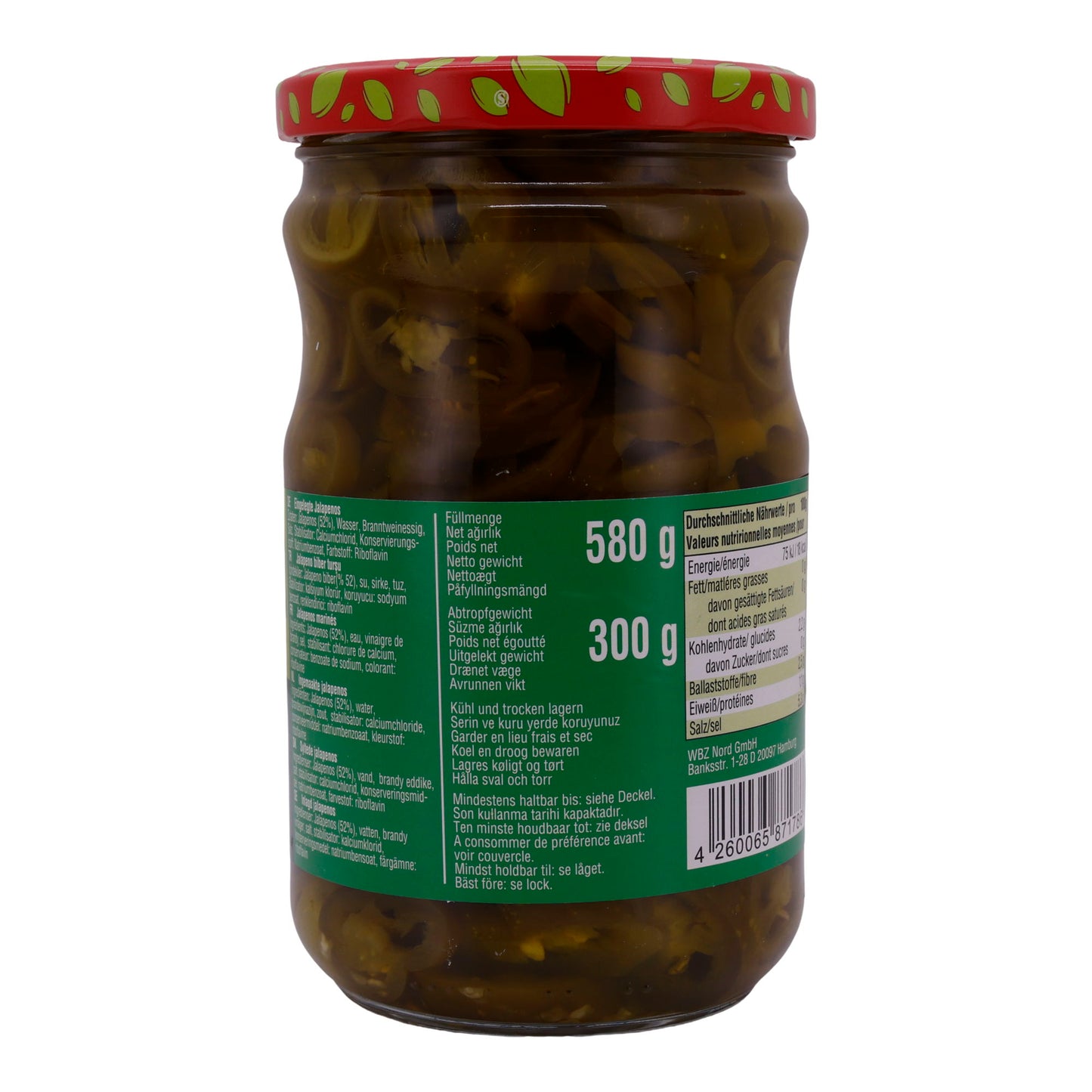 Jalapenos Selin | Ingelegde | Gemarineerde Jalapenos in azijn | 580g