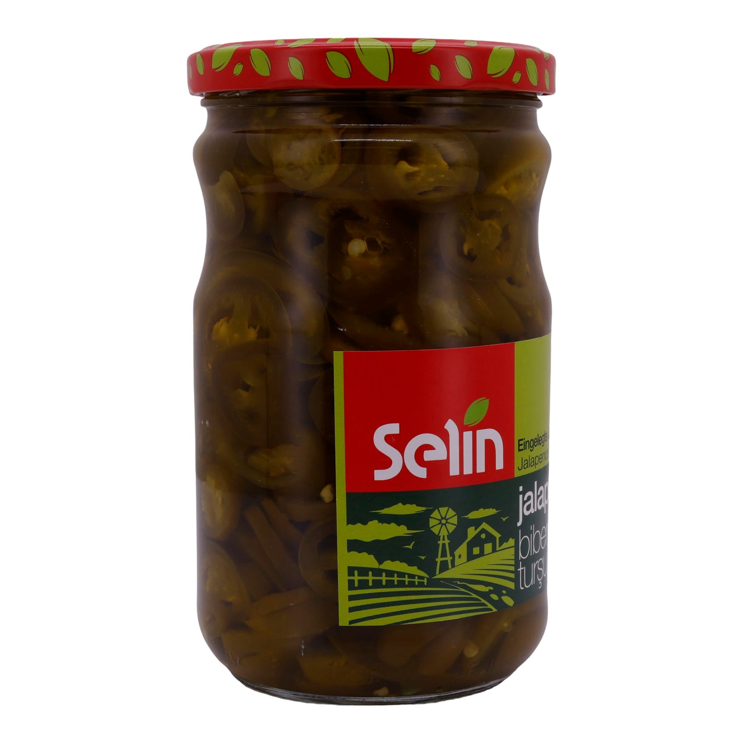 Jalapenos Selin | Eingelegt| Marinierte Jalapenos in Essig | 580g