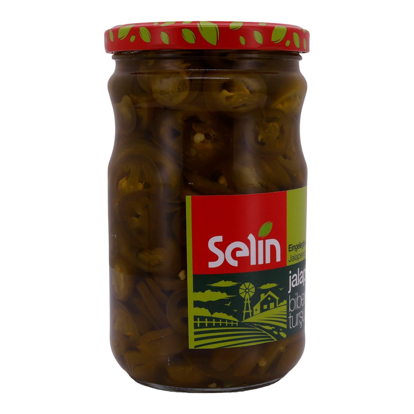 Jalapenos Selin | Eingelegt| Marinierte Jalapenos in Essig | 580g SELIN