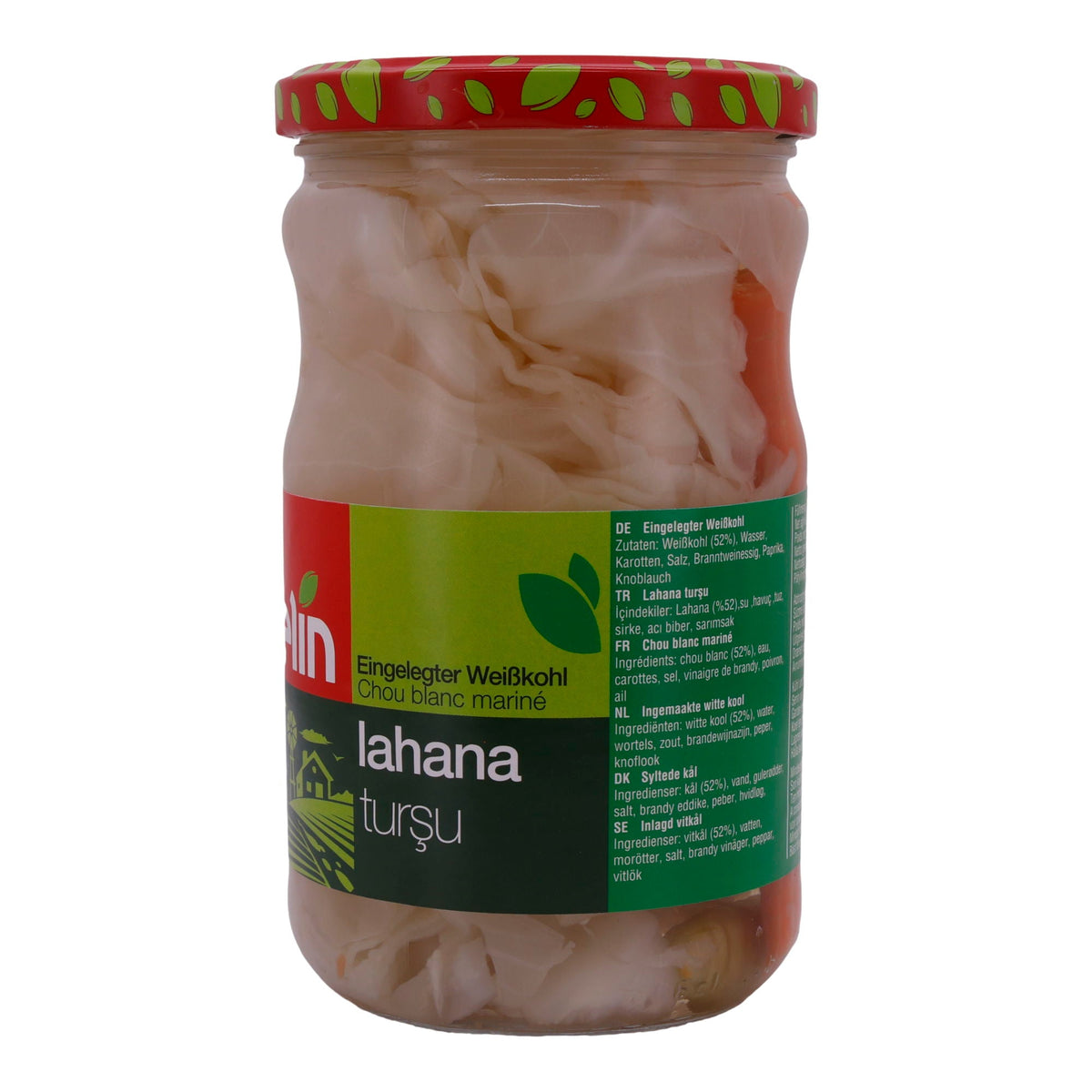 Weißkohl Selin | Mit Karotten | In Essig eingelegt – Salat | 620g SELIN