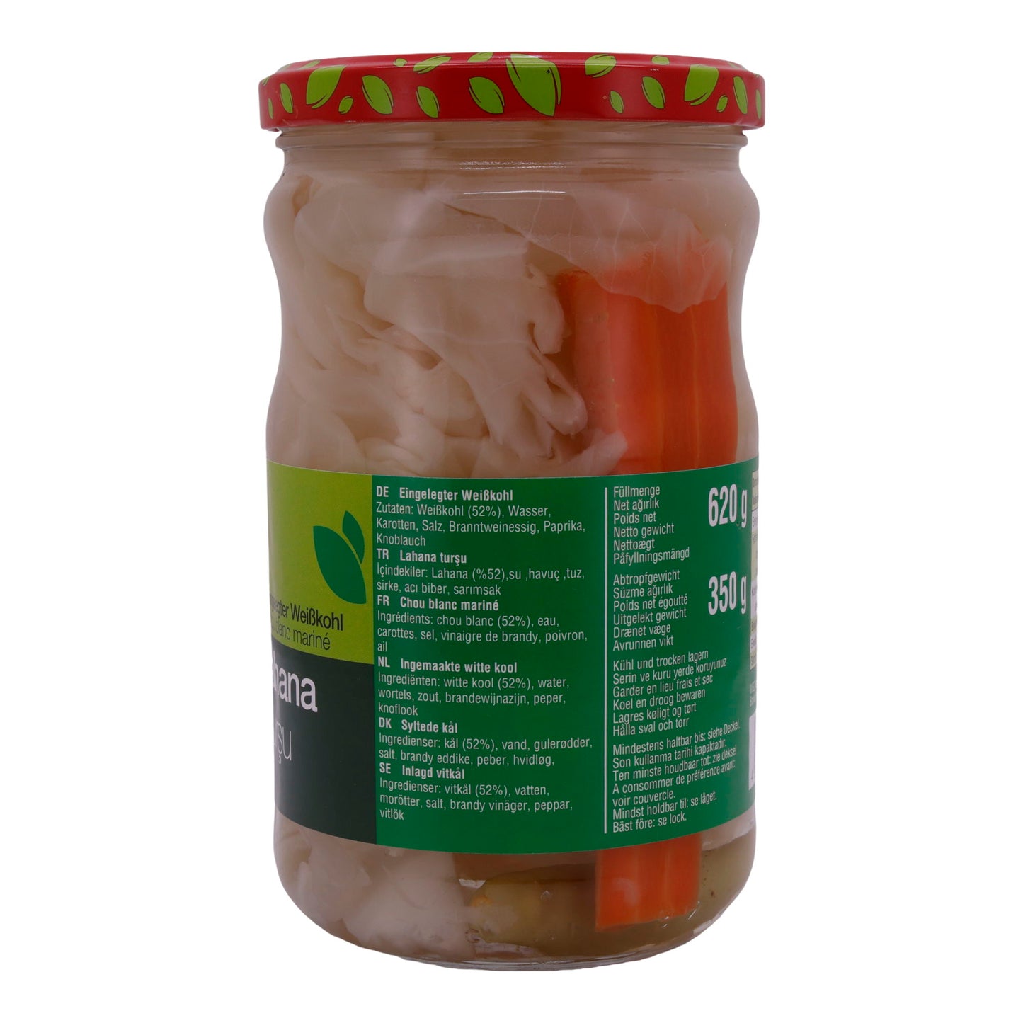 Weißkohl Selin | Mit Karotten | In Essig eingelegt – Salat | 620g