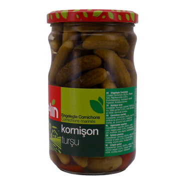 Cornichons Selin | Verdure | In aceto con paprika e aglio | 580g