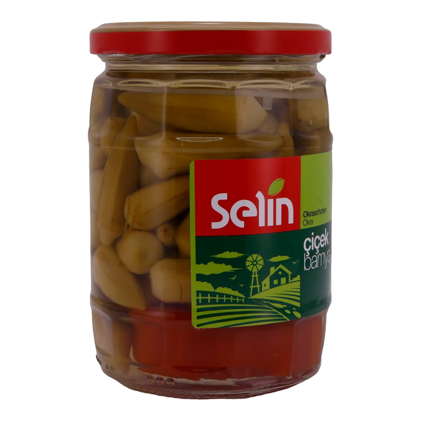 Eingelegtes Gemüse Selin | Eingelegt | Einglegte Okraschoten – Sultani Bamya | 530 g SELIN