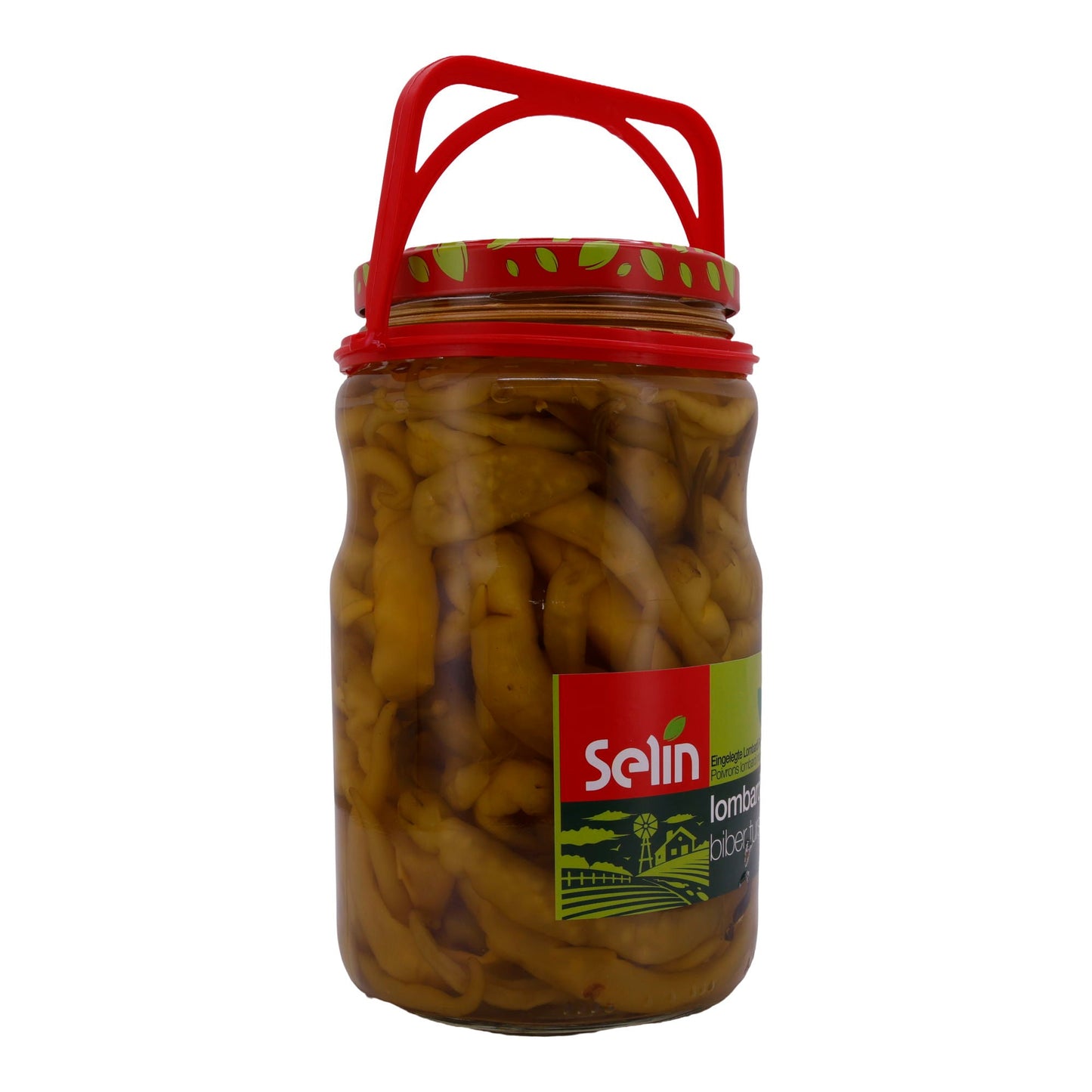 Paprika Selin | Lombardi | Eingelegte grüne Paprika | 1400g SELIN