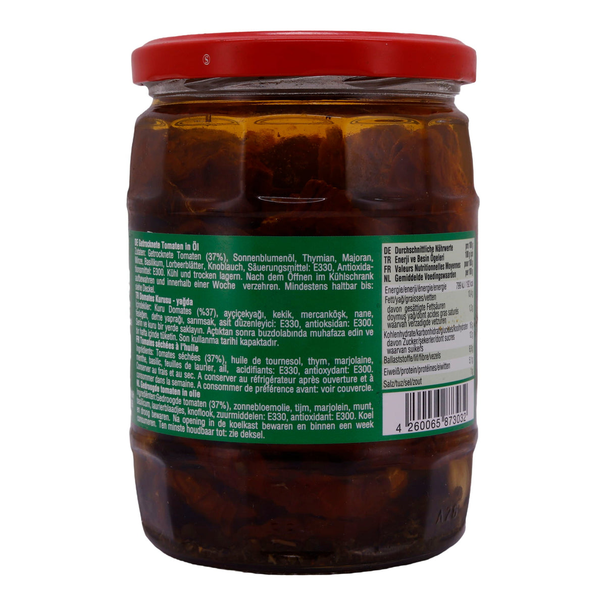Tomaten Selin | Getrocknete Tomaten | In Sonnenblumenöl mit Kräutern | 530g SELIN