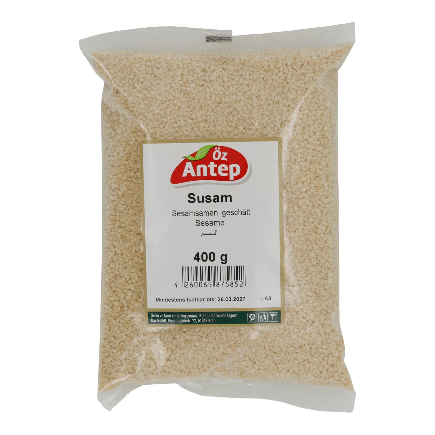 Semi di sesamo Öz Antep Susam | Semi | Sgusciati | 400 g