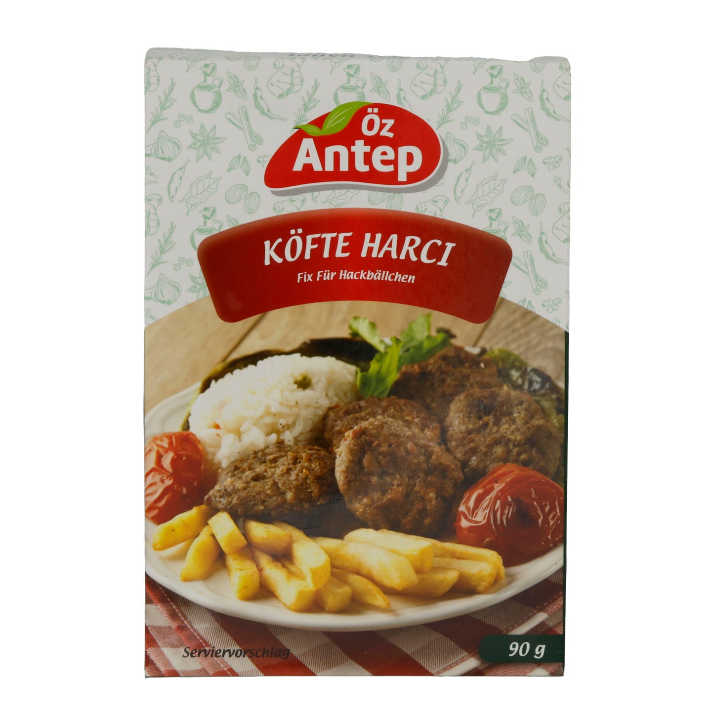Köfte Harcı Öz Antep | Kruidenmix | Voor Gehaktballetjes | 90 g