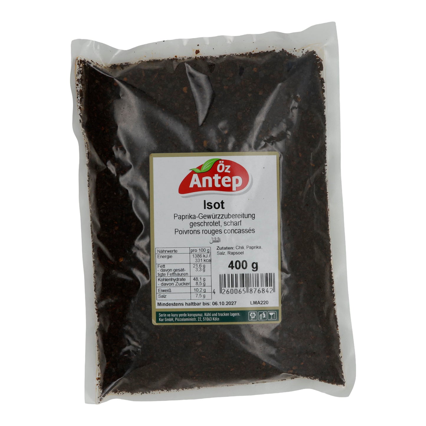 Paprika-kruidenmix Öz Antep Isot | Kruiden | Gemalen, pittig | 400g