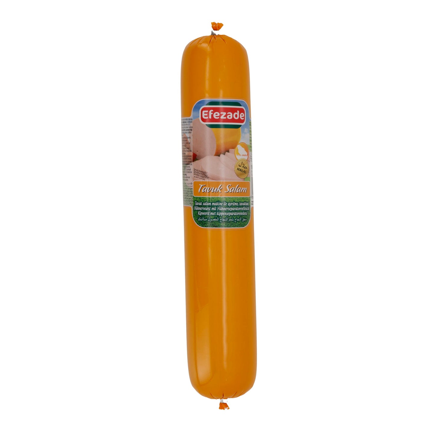 Salami de poulet Efezade Tavuk Salam | Salami | Halal, légèrement épicé | Roulé de 800 g