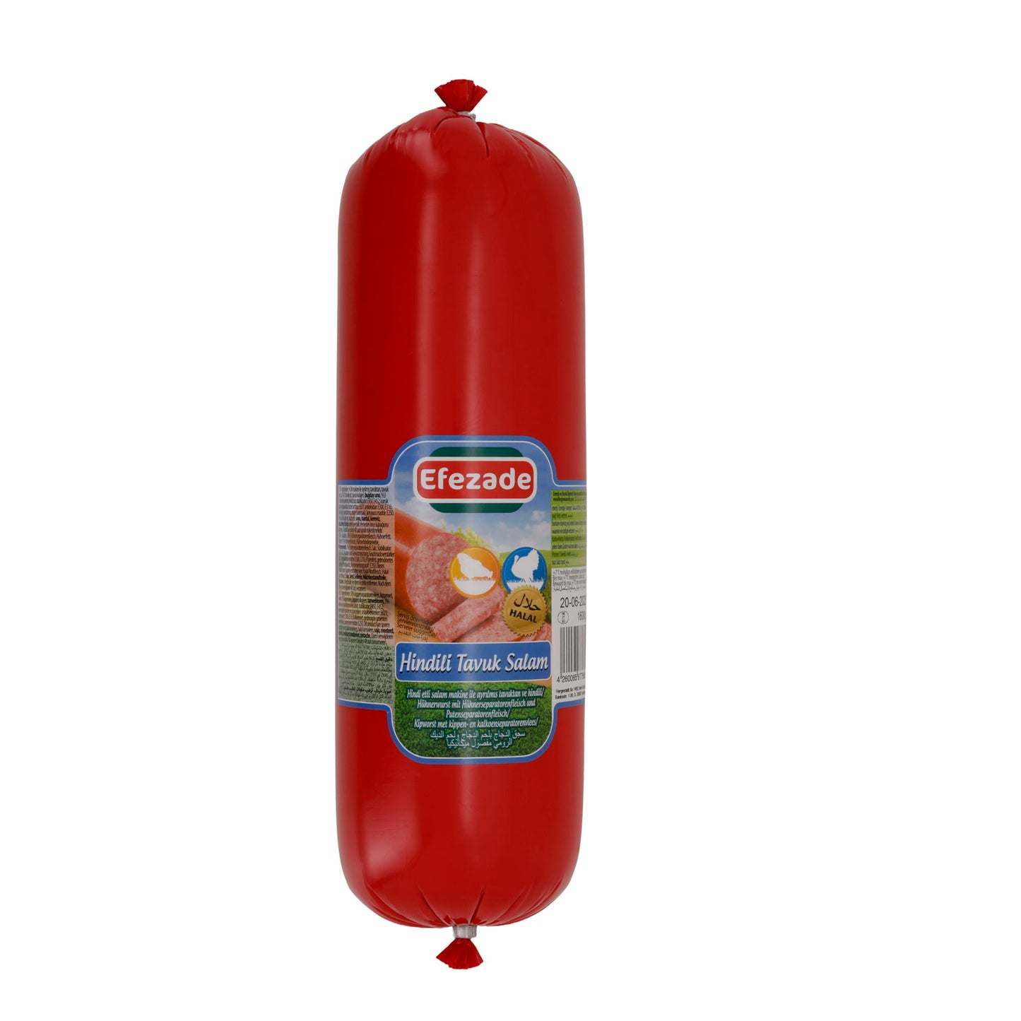Salam Efezade Saucisson de dinde et poulet | Halal | Saucisson de volaille à base de dinde et poulet | Roulé de 1600 g
