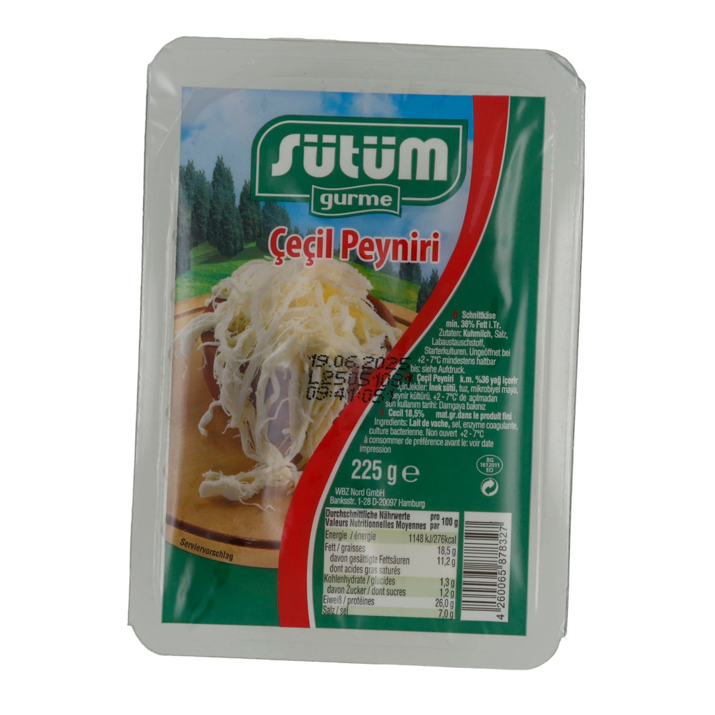 Käse Sütüm Gurme Çeçil Peyniri | Formaggio Tradizionale | 225 g