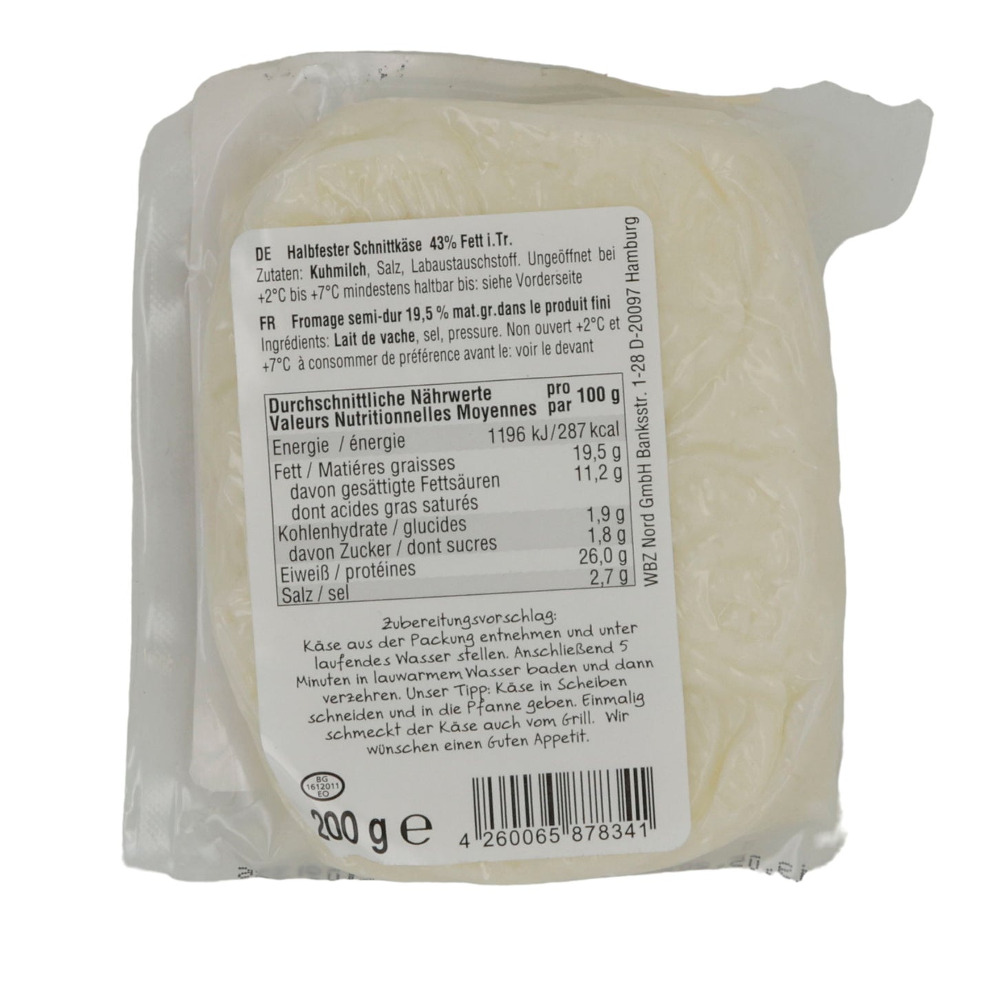 Grill- und Pfannenkäse Sütüm | Halbfester Schnittkäse | 200 g