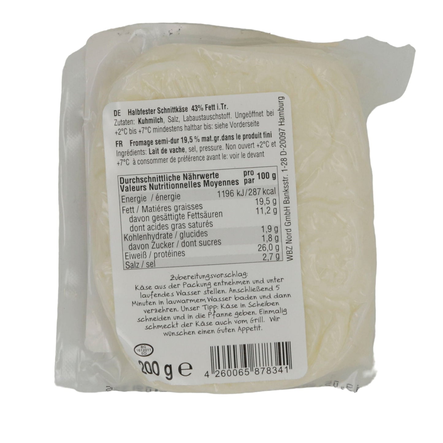 Grill- und Pfannenkäse Sütüm | Halbfester Schnittkäse | 200 g SUETUEM