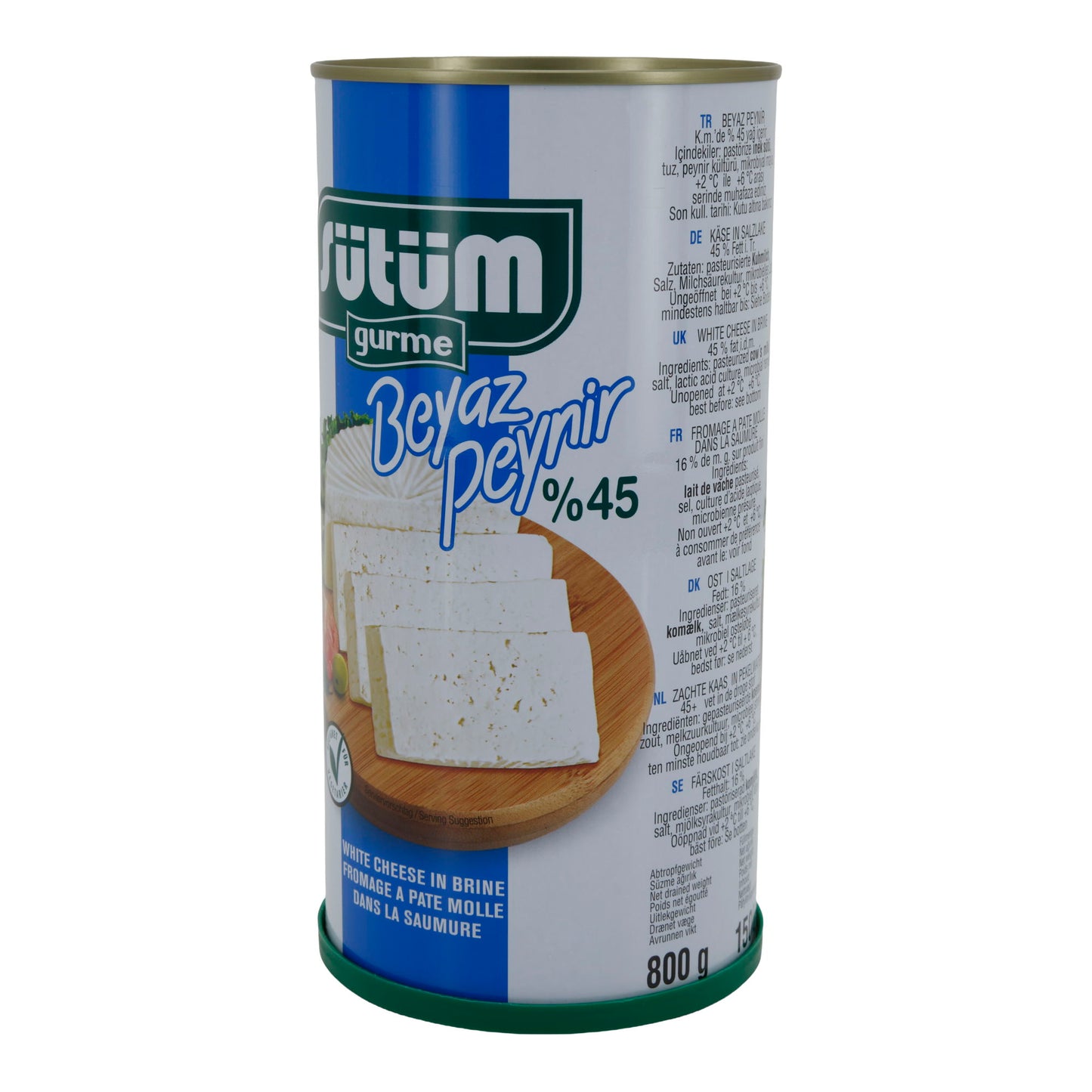 Weißkäse Sütüm Beyaz Peynir | Weißkäse in Salzlake | 45 % Fett i. Tr. | 1500 g