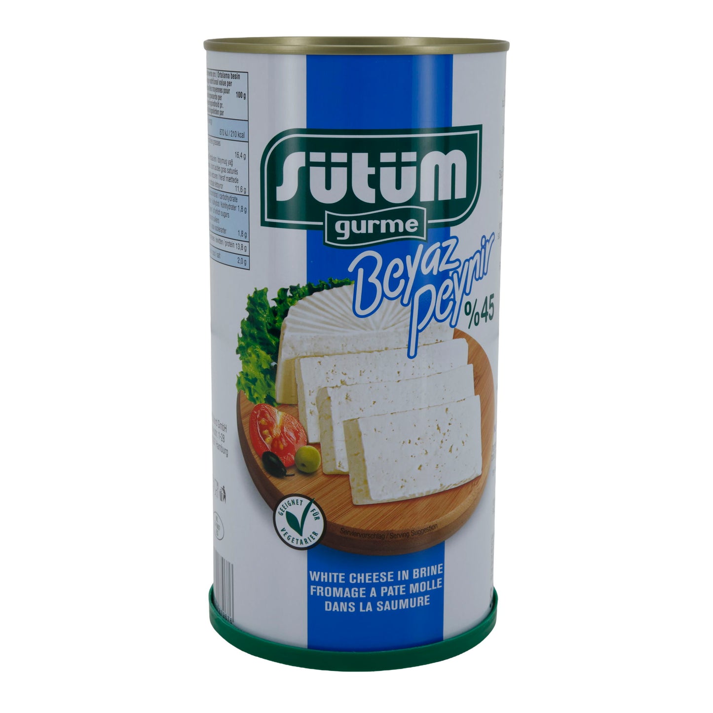 Weißkäse Sütüm Beyaz Peynir | Weißkäse in Salzlake | 45 % Fett i. Tr. | 1500 g