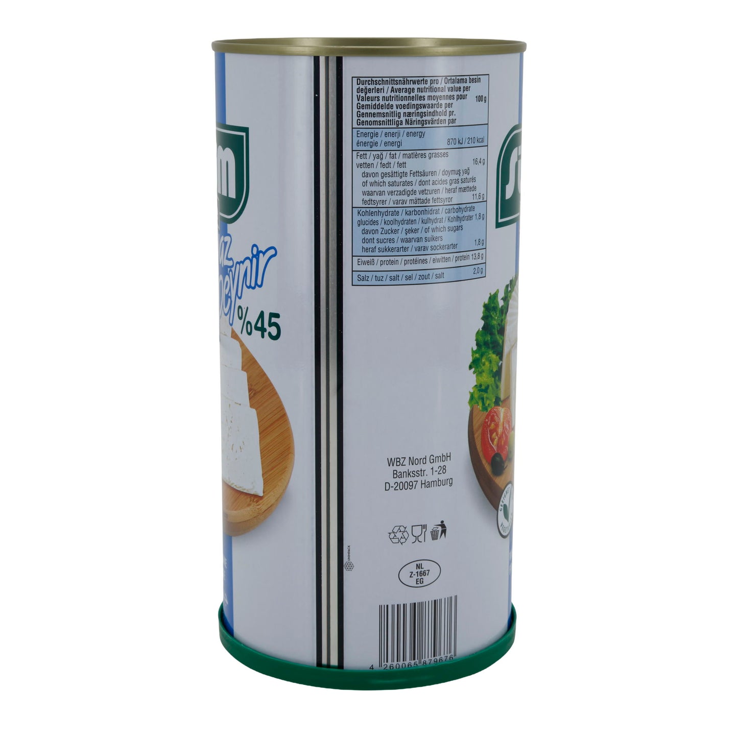 Weißkäse Sütüm Beyaz Peynir | Weißkäse in Salzlake | 45 % Fett i. Tr. | 1500 g