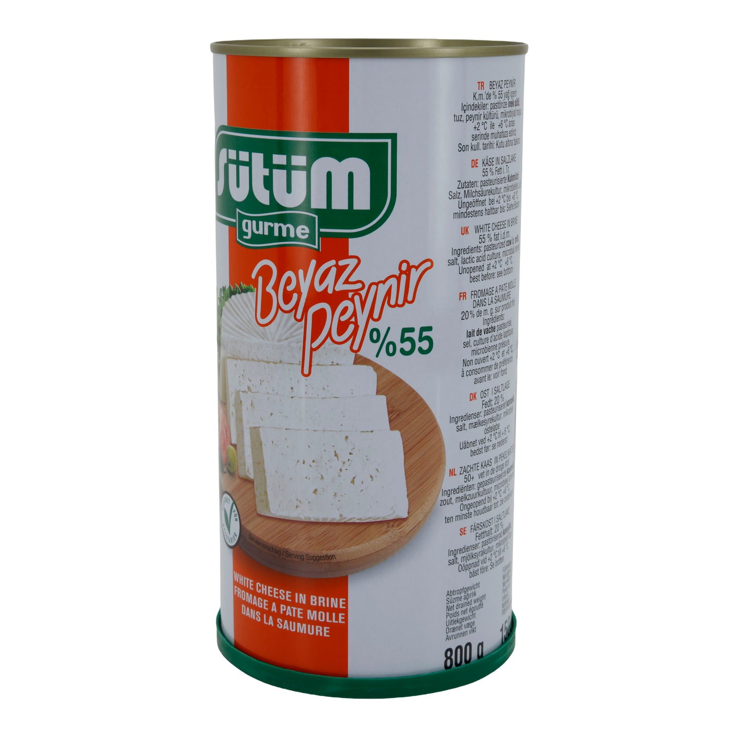 Weißkäse Sütüm Beyaz Peynir | Weißkäse in Salzlake | 55 % Fett i. Tr. | 1500 g