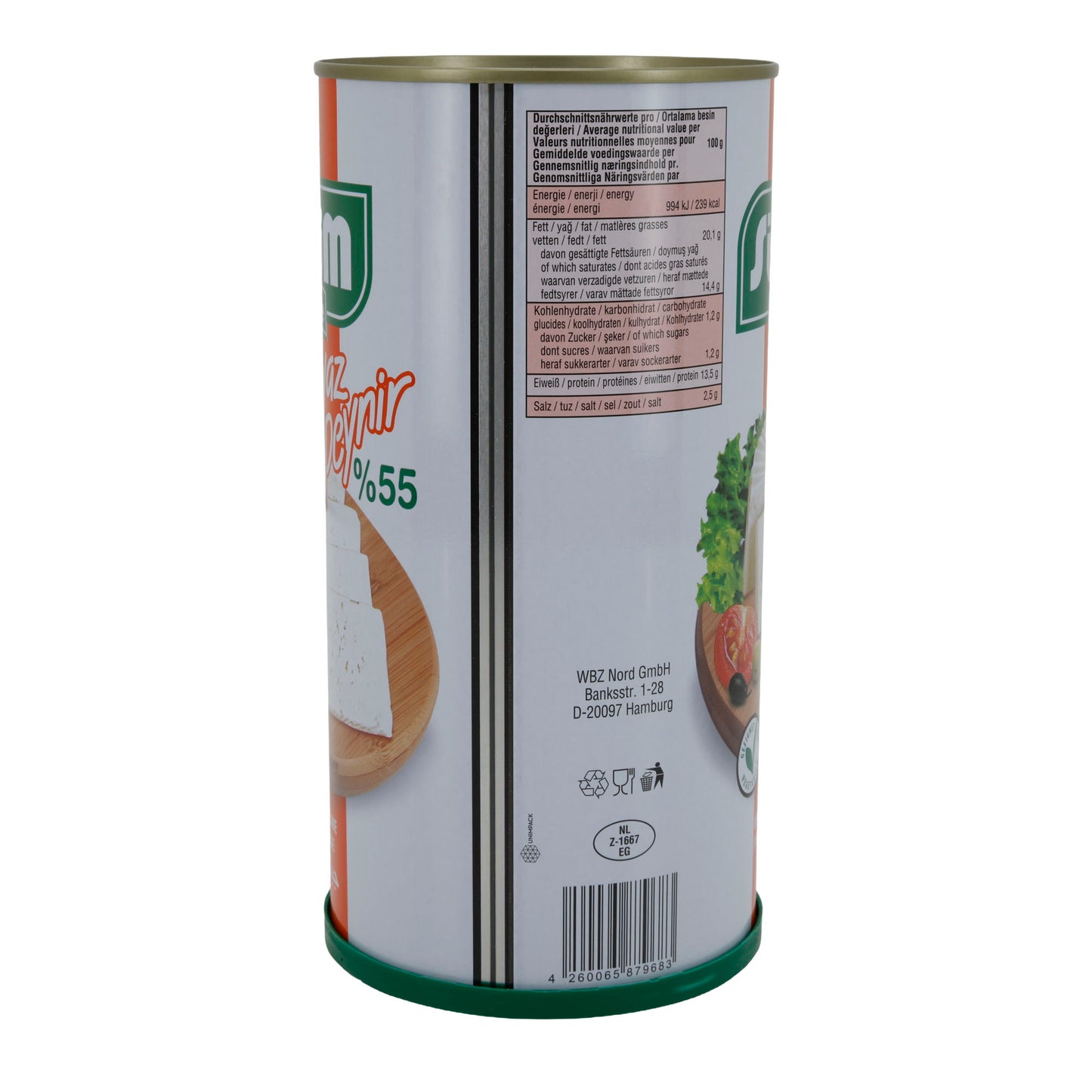 Weißkäse Sütüm Beyaz Peynir | Weißkäse in Salzlake | 55 % Fett i. Tr. | 1500 g